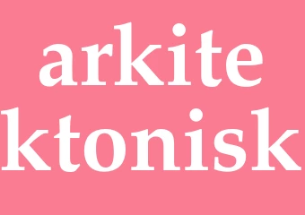 Synonym arkitektonisk