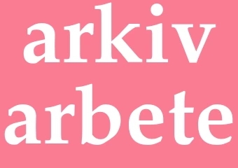 Synonym arkivarbete