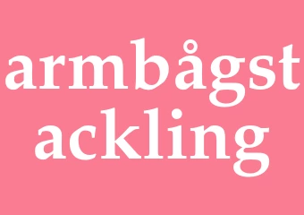 Synonym armbågstackling