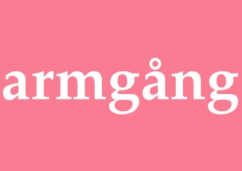 Synonym armgång