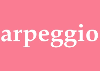 Synonym arpeggio