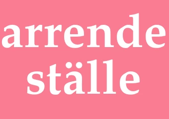 Synonym arrendeställe