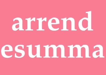 Synonym arrendesumma