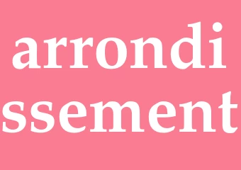 Synonym arrondissement