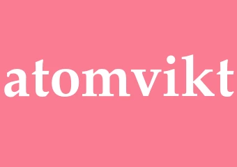 Synonym atomvikt