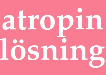 Synonym atropinlösning