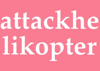 Synonym attackhelikopter