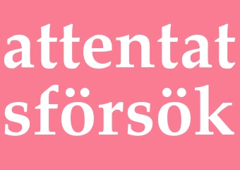 Synonym attentatsförsök