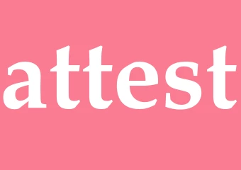 Synonym attest