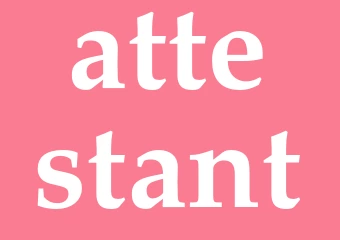 Synonym attestant