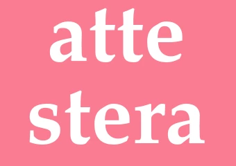 Synonym attestera