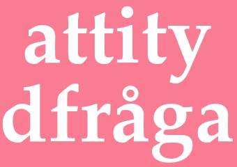 Synonym attitydfråga