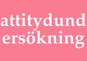 Synonym attitydundersökning