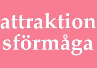 Synonym attraktionsförmåga