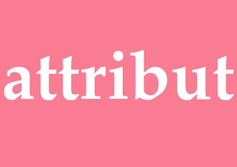 Synonym attribut
