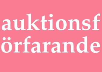 Synonym auktionsförfarande
