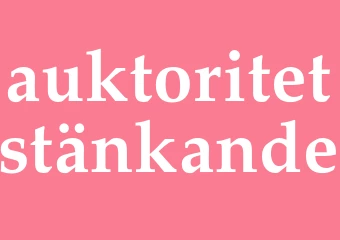 Synonym auktoritetstänkande