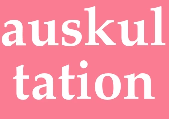 Synonym auskultation