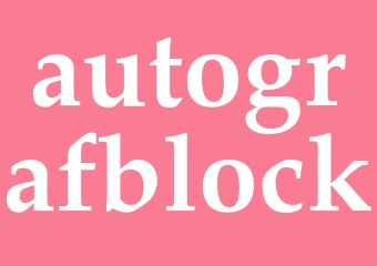 Synonym autografblock