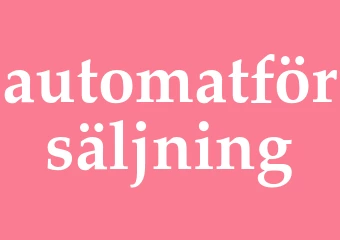 Synonym automatförsäljning