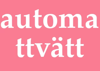 Synonym automattvätt