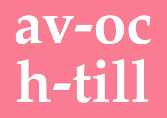 Synonym av och till