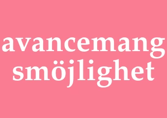 Synonym avancemangsmöjlighet