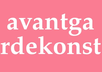Synonym avantgardekonst