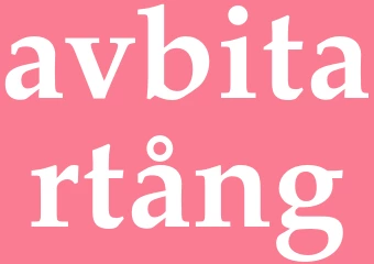 Synonym avbitartång