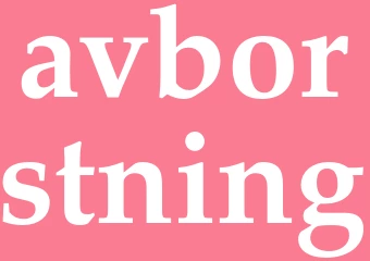 Synonym avborstning