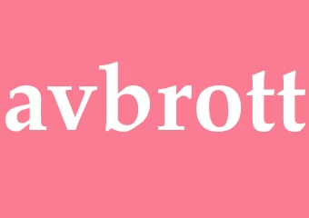 Synonym avbrott