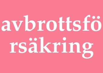 Synonym avbrottsförsäkring