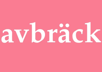 Synonym avbräck