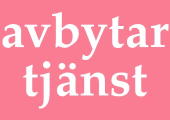 Synonym avbytartjänst