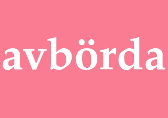 Synonym avbörda