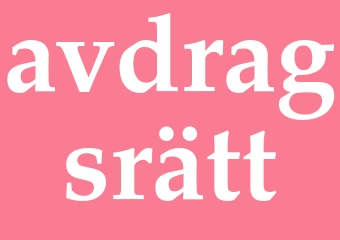 Synonym avdragsrätt