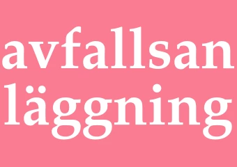Synonym avfallsanläggning