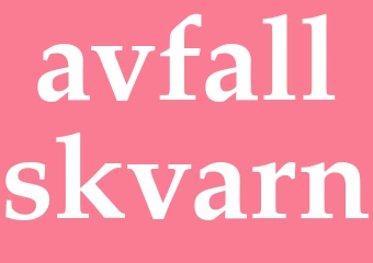 Synonym avfallskvarn