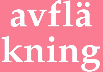 Synonym avfläkning