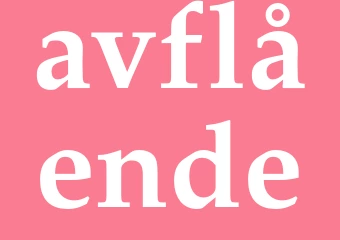 Synonym avflående