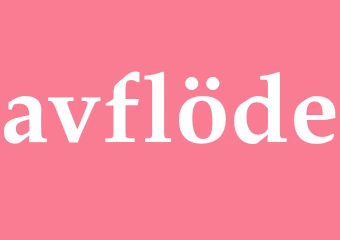 Synonym avflöde
