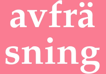 Synonym avfräsning