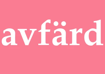 Synonym avfärd