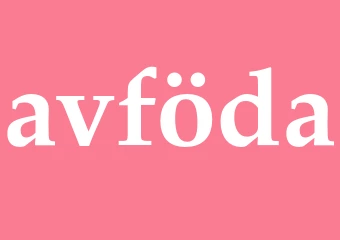 Synonym avföda