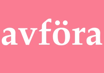 Synonym avföra