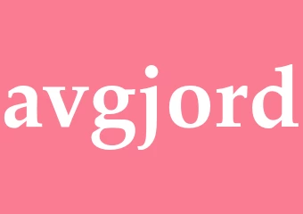 Synonym avgjord
