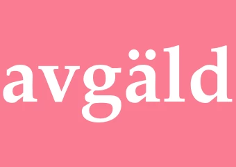 Synonym avgäld