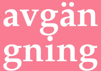 Synonym avgängning