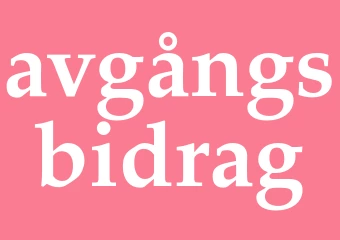 Synonym avgångsbidrag