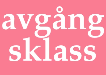 Synonym avgångsklass